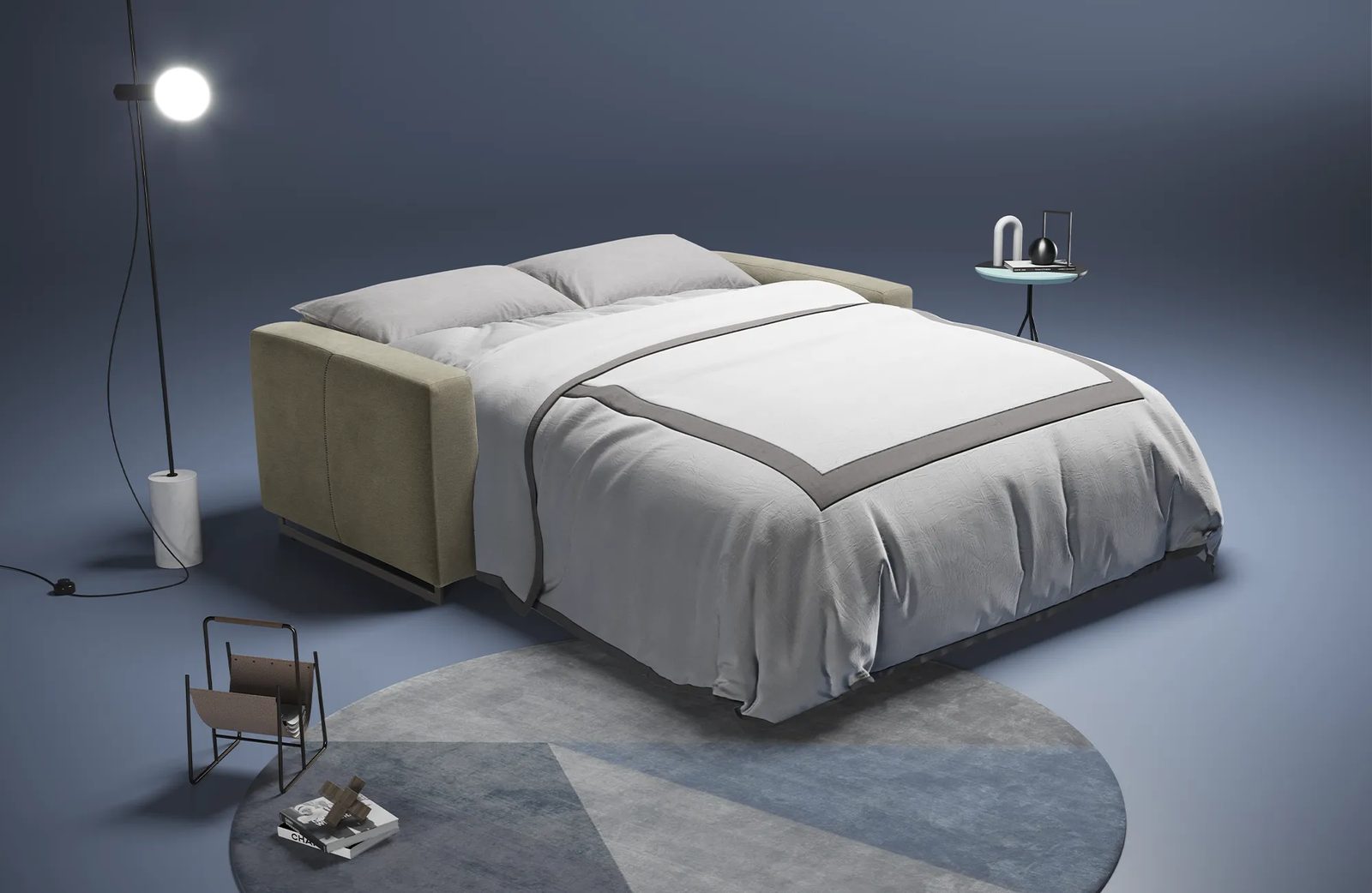 Dienne Modular Plus als Bett ausgezogen