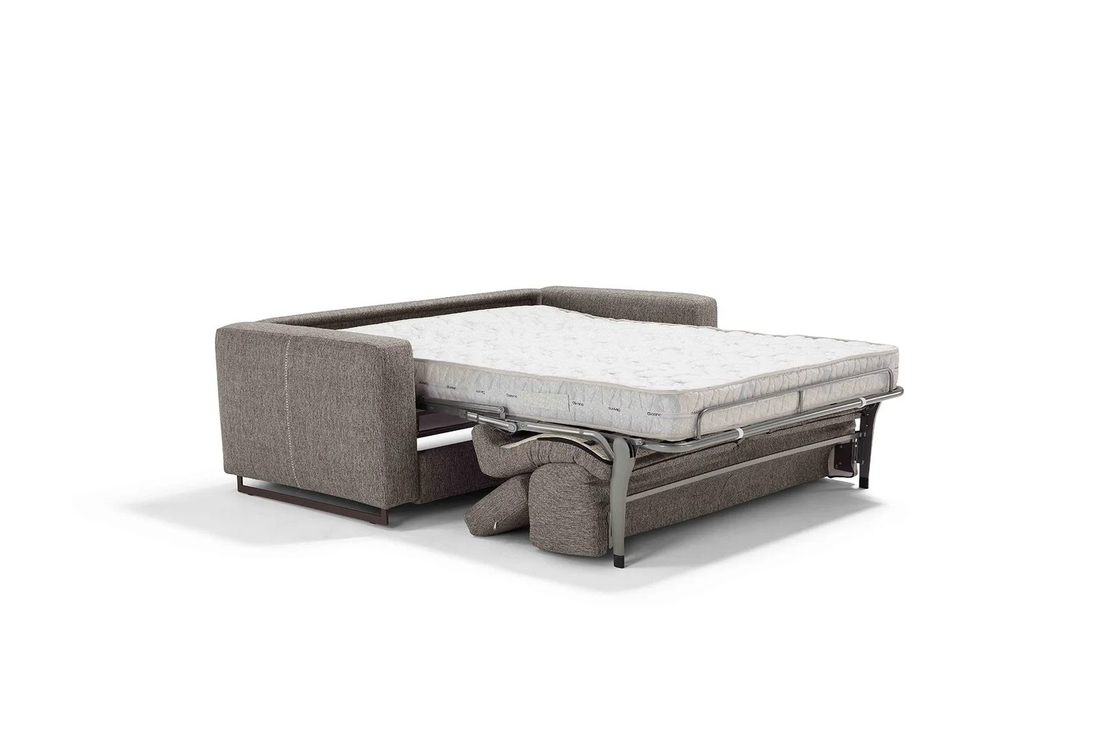 Dienne Schlafsofa mit ausgezogener Matratze