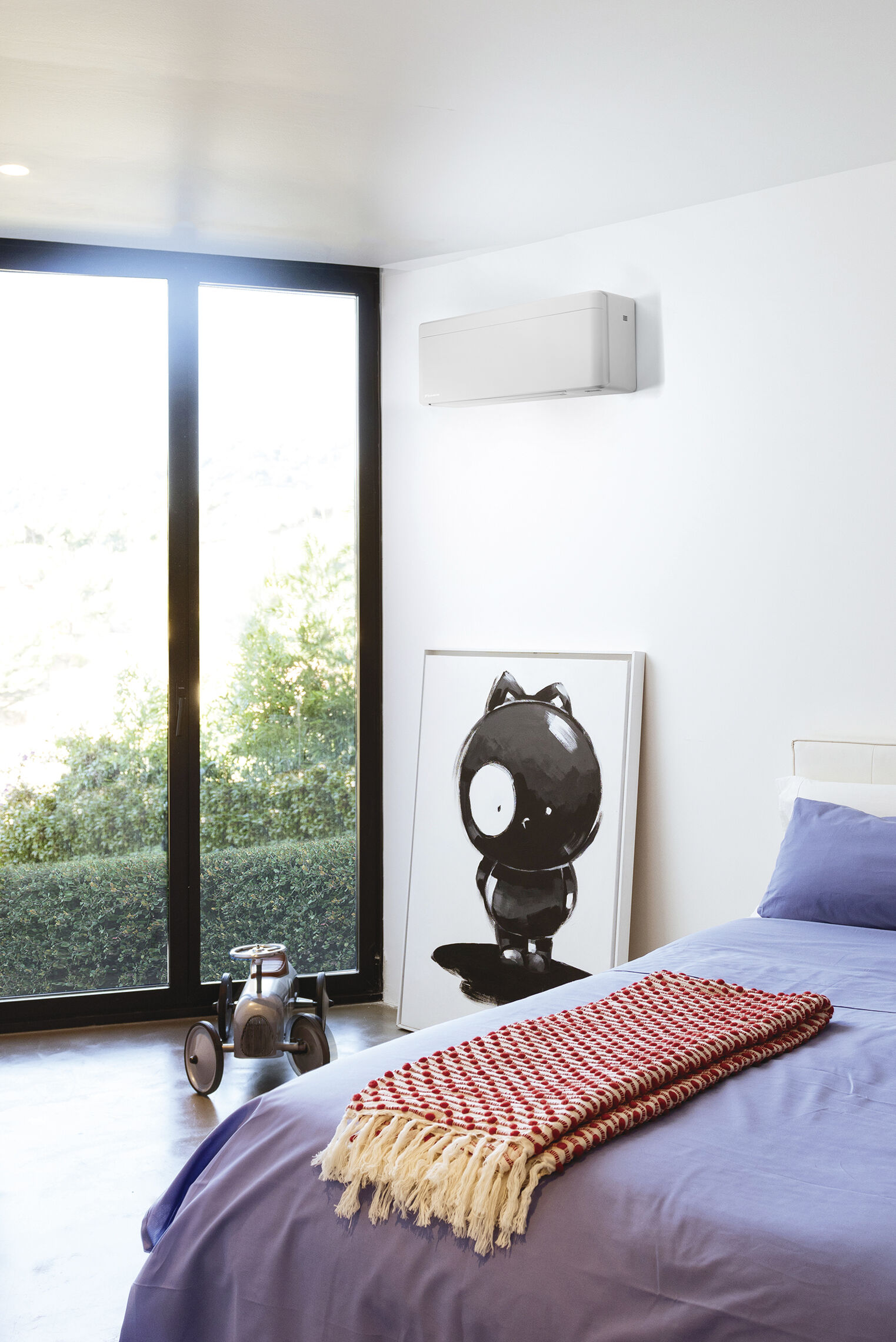 Daikin Stylish in Weiß im Schlafzimmer