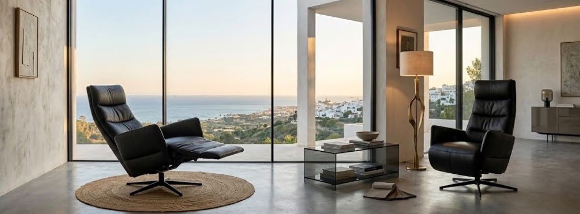 ARVA E-LOUNGE — zwei Relaxsessel im Wohnraum